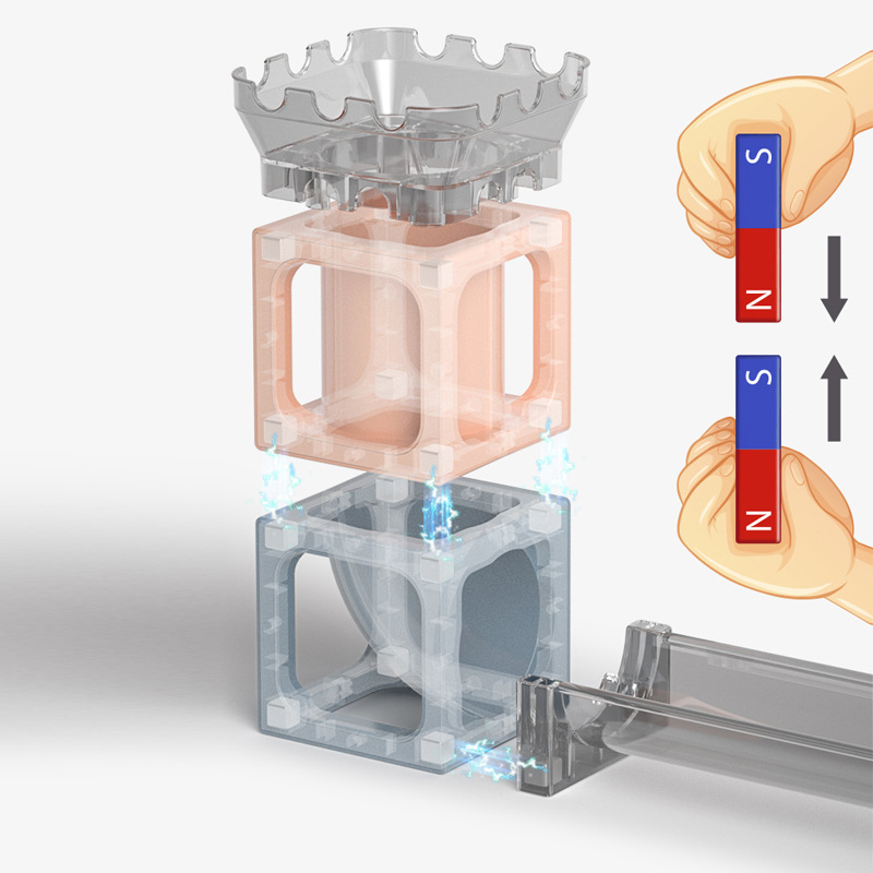 Magnetic building blocks marble run set(图9)