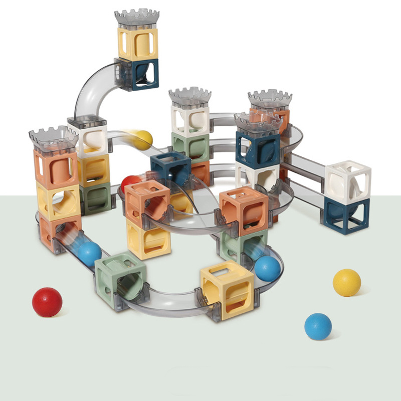 Magnetic building blocks marble run set(图8)