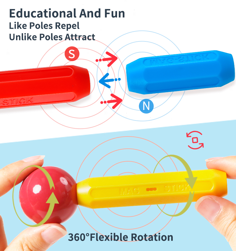 Creative Flexible Magnetic Sticks and Balls Set Kids Magnetic Building BlocksPopular(图8)