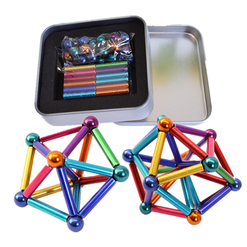 Kids Educational Toys Magnetic Building Blocks 3D Diy Magnetic Sticks learning toys(图12)