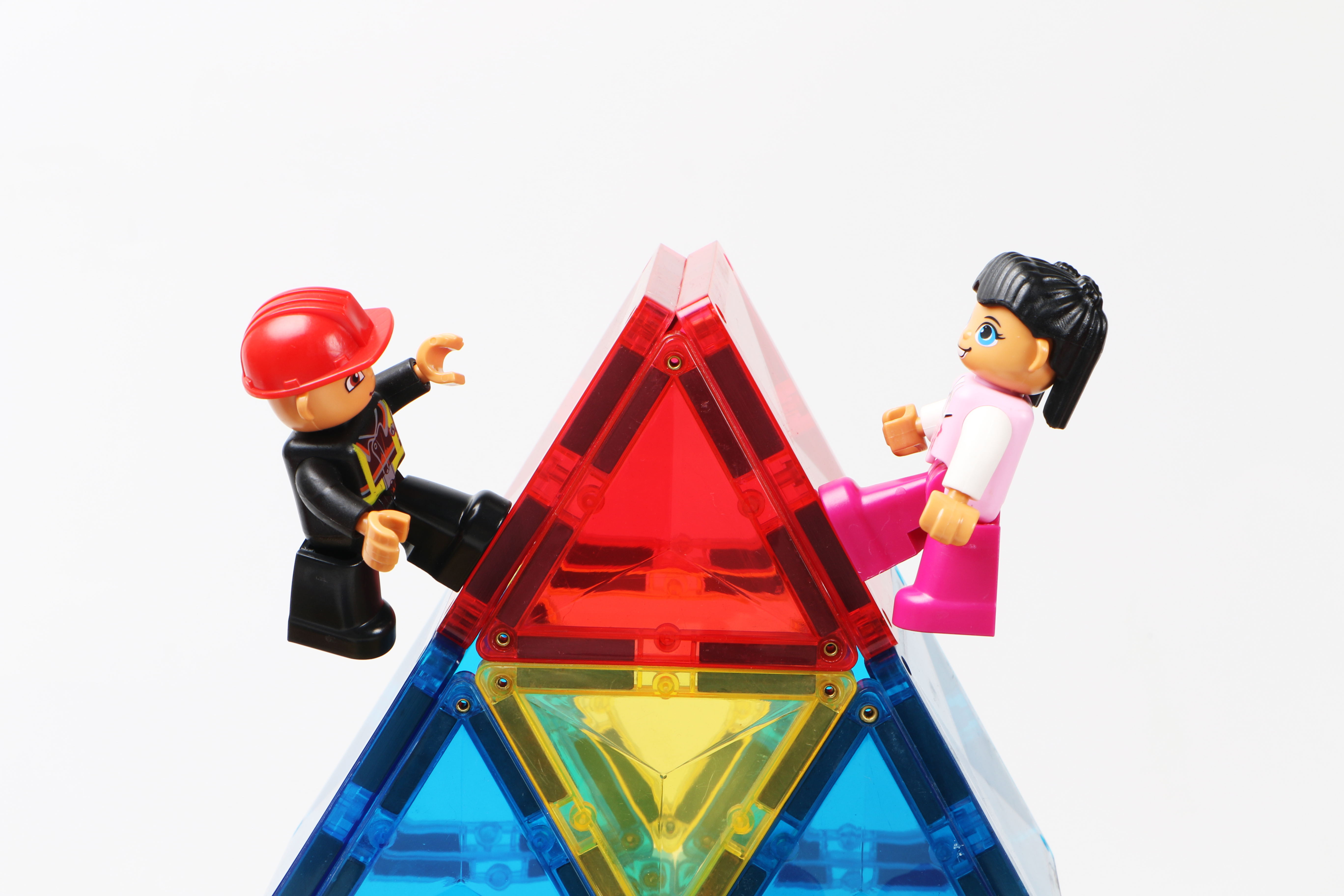 Role play magnetic figures match with magnetic tiles and Lego blocks(图2)