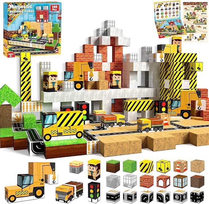 Hot Sale 2cm Magnetic Plastic Small Cube Blocks Educational STEM Montessori Building Puzzle Toy for (图5)
